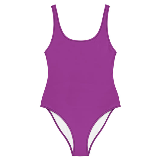 Purple Cactus One-Piece Swimsuit