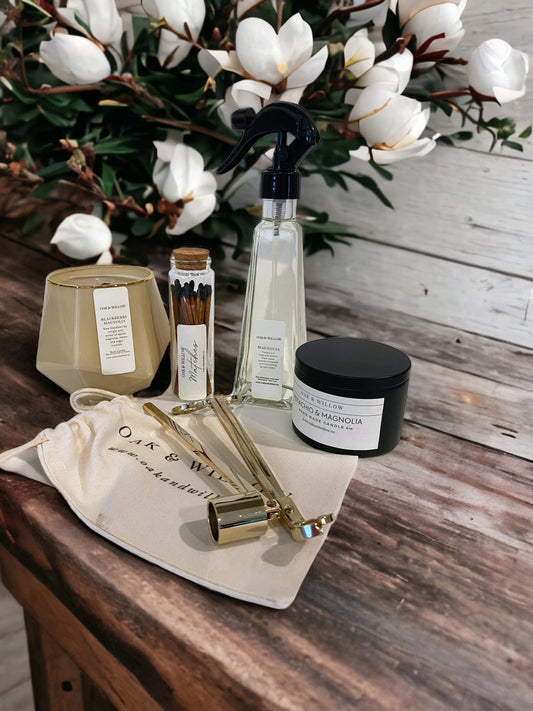 Magnolia Luxury Candle and Room Spray Giftset