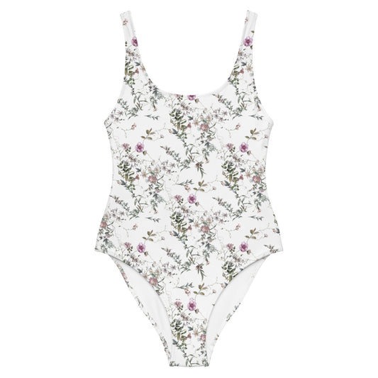 Sweet Floral One-Piece Swimsuit