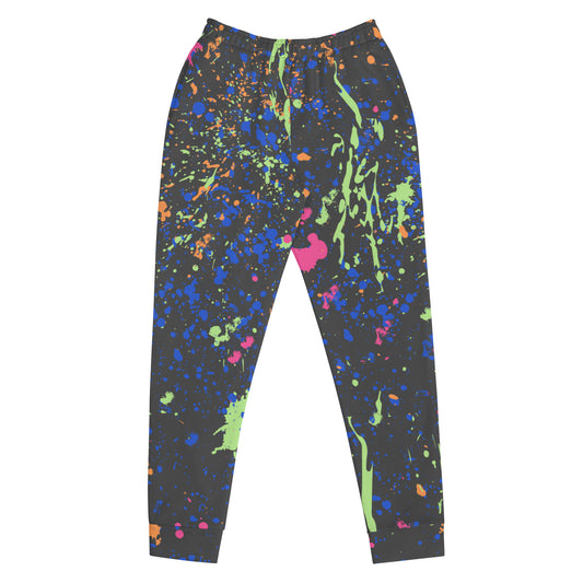 Paint Splatter, Colorful Abstract, Women's Joggers