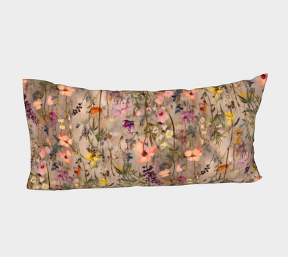 Rustic Wildflowers Bed Pillow Sleeve