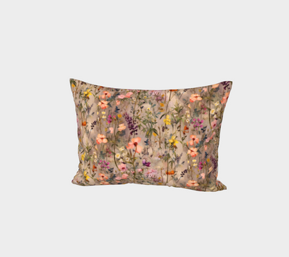 Rustic Wildflowers Bed Pillow Sham